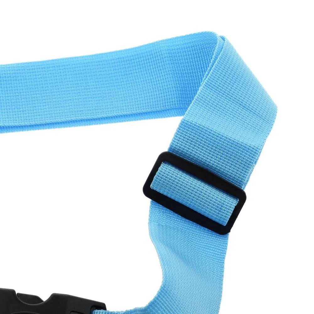 Vibe Geeks Locking Tsa Luggage Strap Straight Suitcase Fixed Binding Belt For Travel
