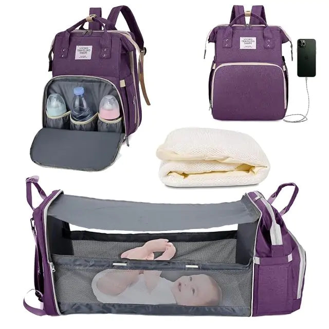 Baby Diaper Bag Backpack with Changing Station