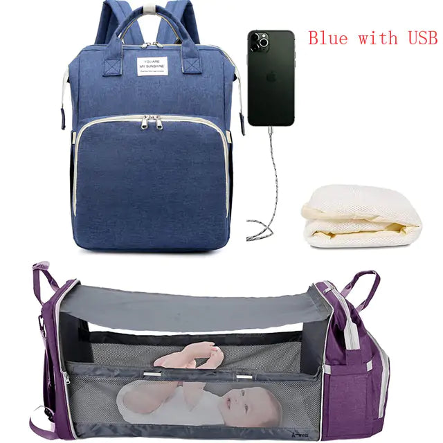 Baby Diaper Bag Backpack with Changing Station