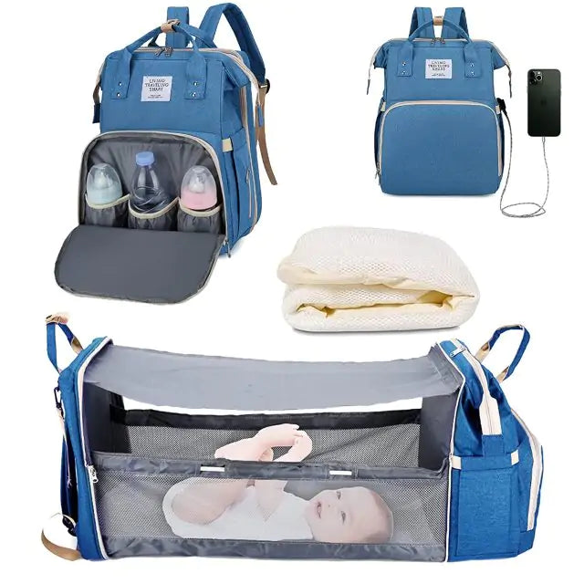 Baby Diaper Bag Backpack with Changing Station