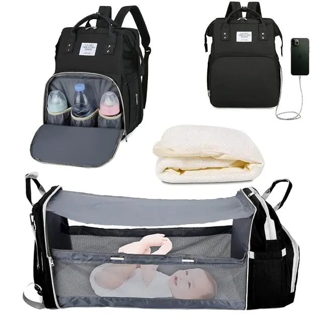 Baby Diaper Bag Backpack with Changing Station