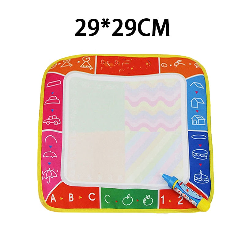 Coolplay Magic Water Drawing Mat Coloring Doodle Mat with Magic Pens Montessori Toys Painting Board Educational Toys for Kids