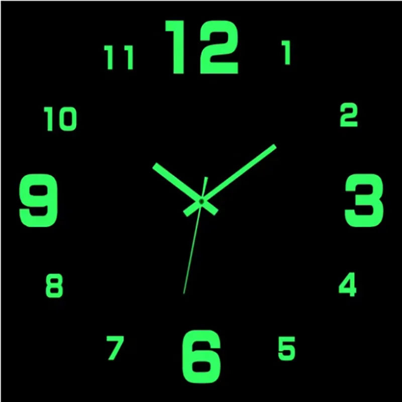 Afinmex™ 3D Wall Decal Decorative Clock