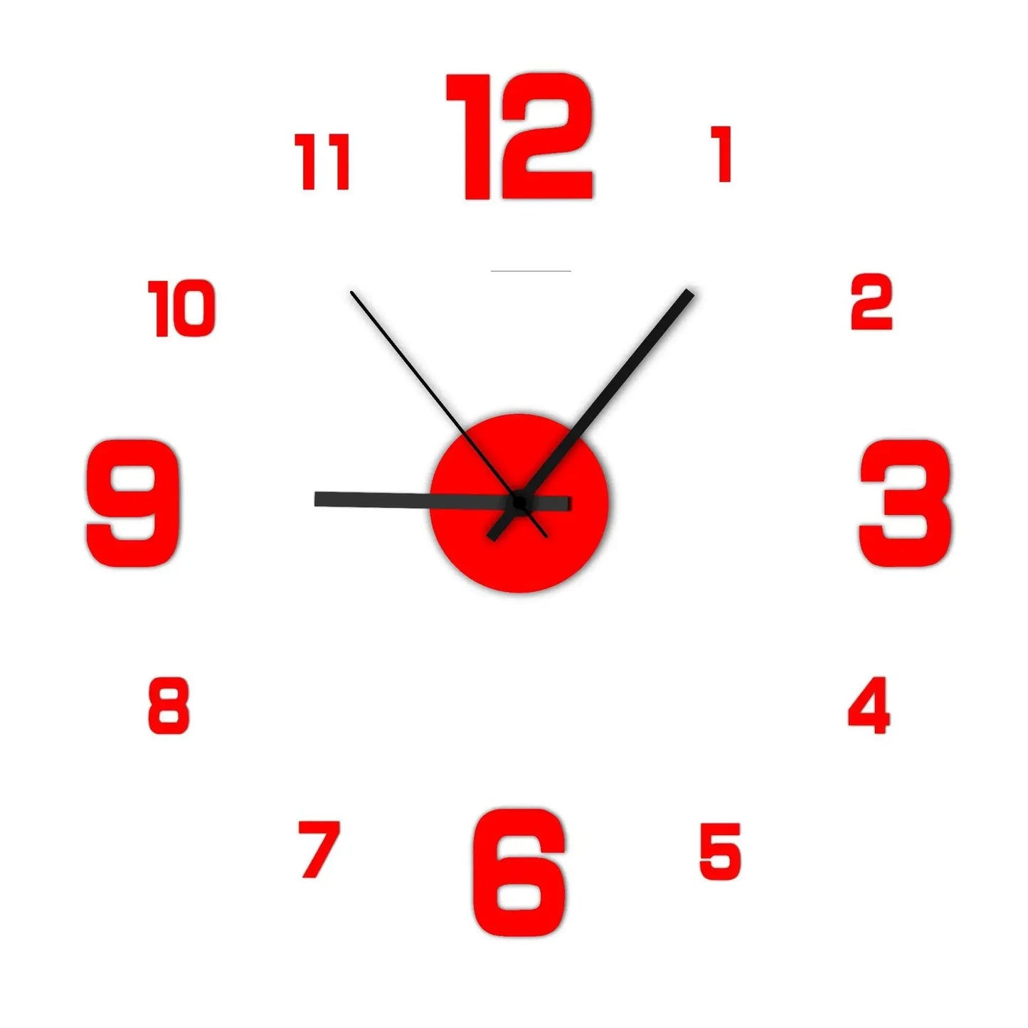 Afinmex™ 3D Wall Decal Decorative Clock