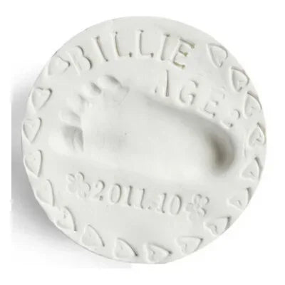 Baby Footprint Clay  Baby DIY Hand Print Footprint Imprint Baby Care Non-toxic Clay Kit Casting Parent-child Hand Ink Pad Toys