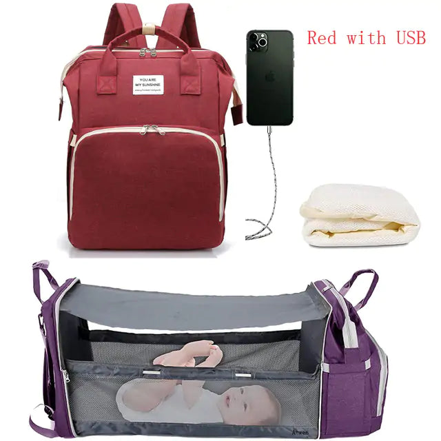 Baby Diaper Bag Backpack with Changing Station