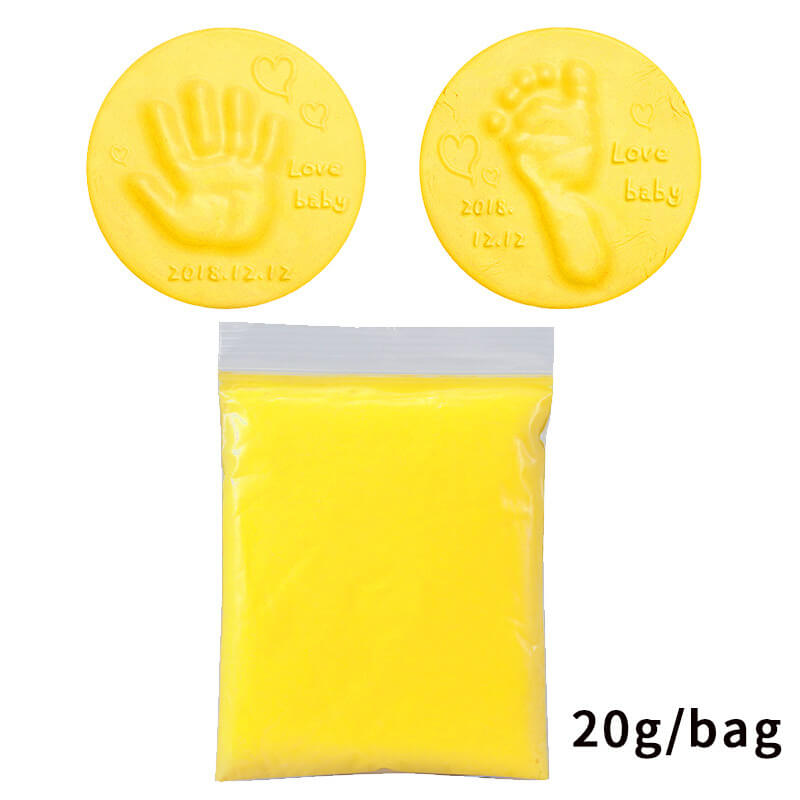 Baby Footprint Clay  Baby DIY Hand Print Footprint Imprint Baby Care Non-toxic Clay Kit Casting Parent-child Hand Ink Pad Toys