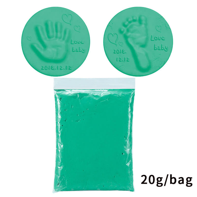 Baby Footprint Clay  Baby DIY Hand Print Footprint Imprint Baby Care Non-toxic Clay Kit Casting Parent-child Hand Ink Pad Toys