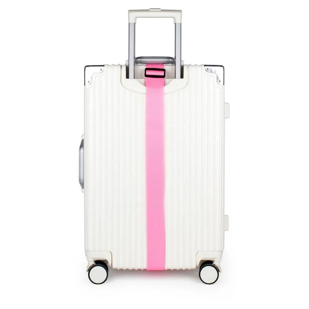 Vibe Geeks Locking Tsa Luggage Strap Straight Suitcase Fixed Binding Belt For Travel